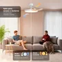 Grunkel Ventilador de techo SkyDual42 30W 4 aspas 106cm 6 velocidades
